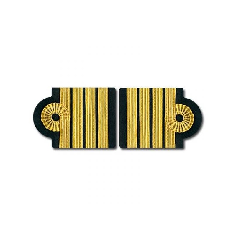 Galons d'épaules C.D.B. 4 Barrettes Or Boucle Nelson