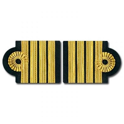 Epaulets. 4 Stripes - Gold - Nelson design