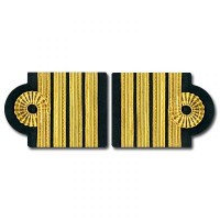 Galons d'épaules C.D.B. 4 Barrettes Or Boucle Nelson