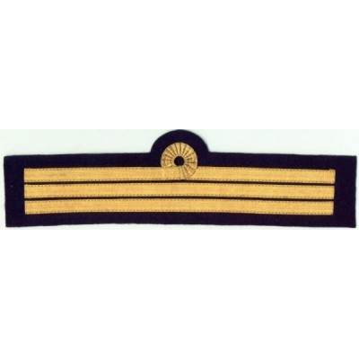 Flat Cuff 3 stripes With Nelson Loop For Flight Captain