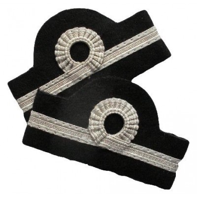 Epaulets CC - Cabin Crew Purser 1 Stripe - Silver - Nelson design