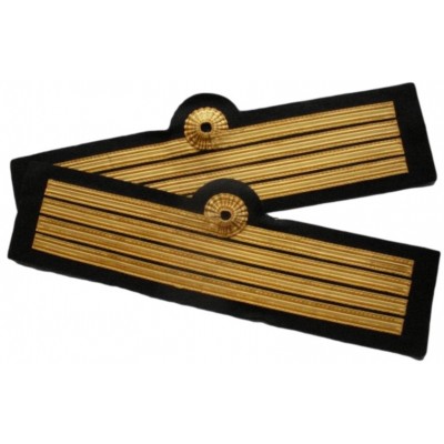 Galons de manches 4 Barettes Or Boucle Nelson A COUDRE