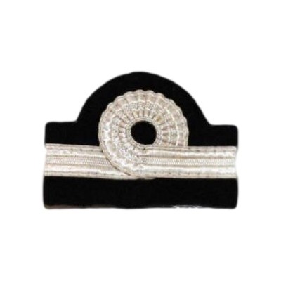 Galons d'épaules PNC Chef de Cabine 1 Barrette 10 mm Argent  Boucle Nelson