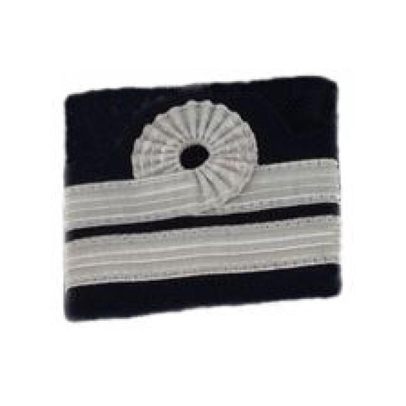 Epaulets CC - Cabin Crew Manager Assistant- 2 Silver Stripes  2 x 10mm with Nelson Loop
