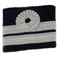 Epaulets CC - Cabin Crew Manager Assistant- 2 Silver Stripes  2 x 10mm with Nelson Loop