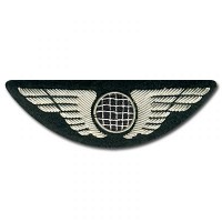 Pilot Wing Classic Globe Silver with back hooks