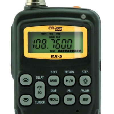 Clavier POLMAR RX-5 Scanner Récepteur bande aviation en 8,33Mhz Remplaçant Maycom AR-108