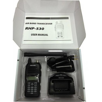 REXON RHP-530 NAV-COM Airband Transceiver en 8.33 Mhz avec VOR surveillance Bi-Bande et Bluetooth (optionnel)