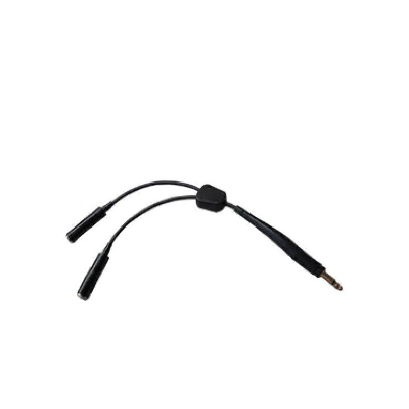 Adaptateur Mono Jack (SEFA) Support Sol male vers 2 Jacks Aviation Générale F