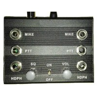 AVIATION INTERCOM 2 pax KENWOOD molded double jacks - Wire PTT