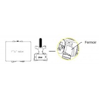 GPS smartphone or tablet gooseneck stand clamp for plane
