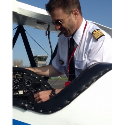 Pilot Shirt "White Collar" Long or Short Sleeves