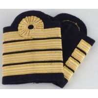 Coulants d'épaules pilote Commandant de Bord avec boucle de Nelson