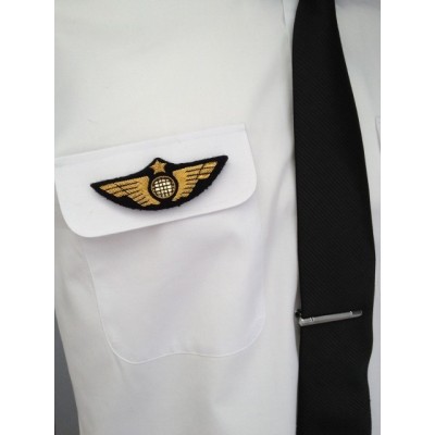 Ailes de Poitrine Pilote Or à Crochets