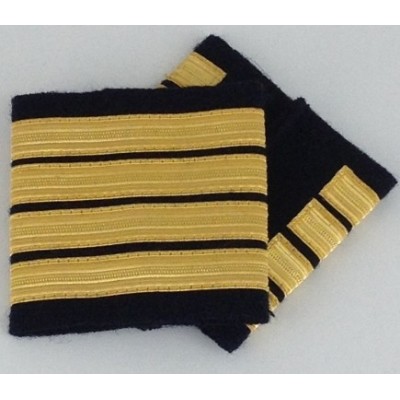 Coulants d'épaules pilote Commandant de Bord Or
