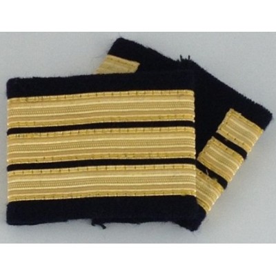 Coulants d'épaules Officier Pilote Or