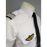 Coulants d'épaules Officier Pilote Platine