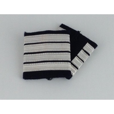 Coulants d'épaules pilote Commandant de Bord Platine