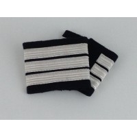 Coulants d'épaules Officier Pilote platine