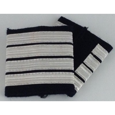 Coulants d'épaules pilote Commandant de Bord platine