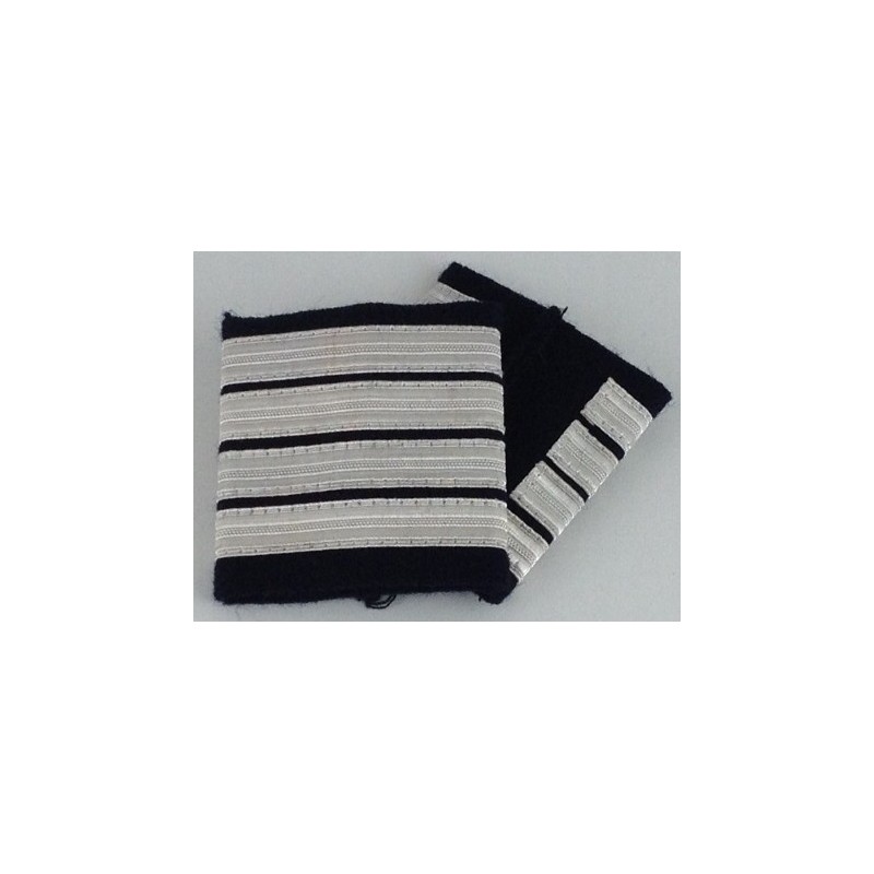 Coulants d'épaules pilote Commandant de Bord Platine