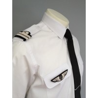 Coulants d'épaules Adjoint Chef PNC Platine avec boucle Nelson