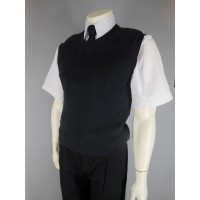 Pull-over coton col V sans manche Pilote et Personnel Navigant