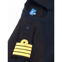 Pull-over laine col rond manches longues Pilote et Personnel Navigant