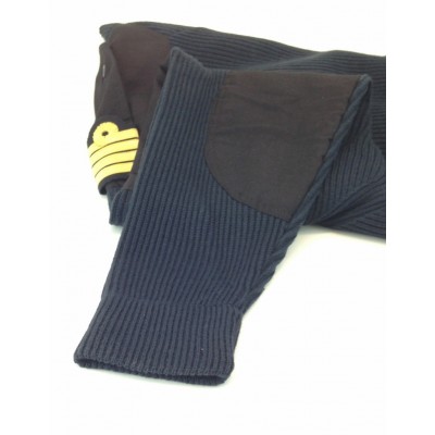 Pull-over laine col rond manches longues Pilote et Personnel Navigant