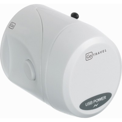 "Worldwide  + USB Adapter"  Adaptateur Universelle de Prises + USB