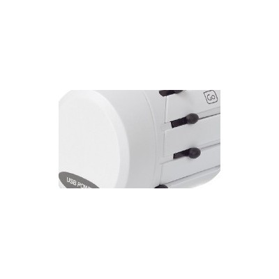 "Worldwide  + USB Adapter"  Adaptateur Universelle de Prises + USB