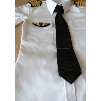 Chemise Pilote Femme « White Collar»  Manches Longues ou Courtes