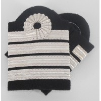 Galons pilote Commandant de Bord platine avec boucle de Nelson