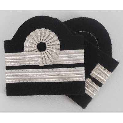 Galons Second Officier Pilote platine avec boucle de Nelson