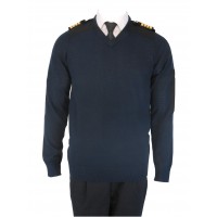 Pull-over Whool Light V Collar Long Sleeves for Pilot and Cabin Crew