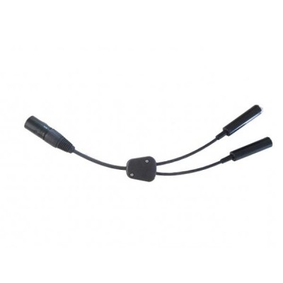 Adapter 5 pins XLR® Airbus® Male Jack to General Aviation 2 Female Jacks