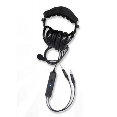 ANR LIGHT CLEAR SPECTRAL Plane HEADSET Bluetooth MP3 Protein Leather Earseals