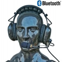 ANR LIGHT CLEAR SPECTRAL Plane HEADSET Bluetooth MP3 Protein Leather Earseals