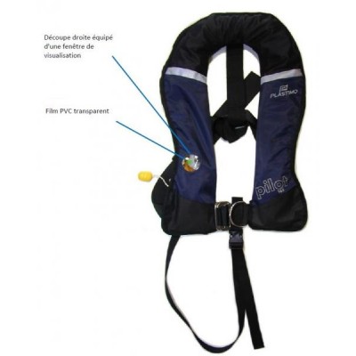 AVIATION LIFE JACKET PILOT ADVANTAGE INOX All Options Easy Check with HOOD