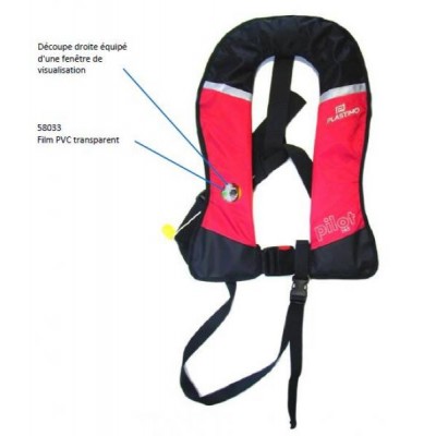 GILET DE SAUVETAGE AVIATION PILOT CREW CONTROLE VISUEL