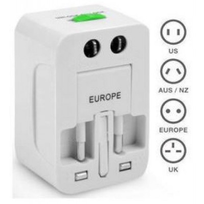 UNIVERSAL TRAVEL ADAPTER for ALL WORLD ELECTRIC PLUGS