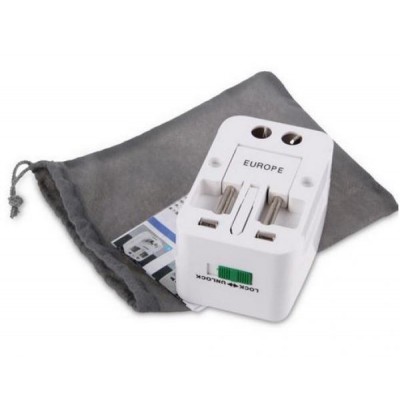 UNIVERSAL TRAVEL ADAPTER for ALL WORLD ELECTRIC PLUGS