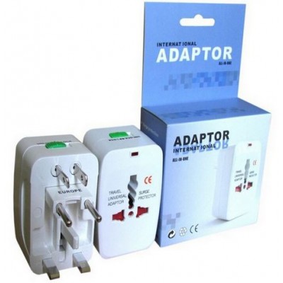 UNIVERSAL TRAVEL ADAPTER for ALL WORLD ELECTRIC PLUGS