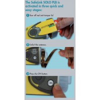 BALISE DE DETRESSE INDIVIDUELLE Safelink Solo 406 MHz avec GPS