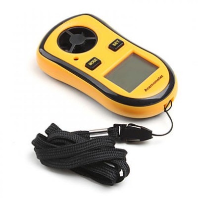 Handheld LCD Display Digital Anemometer Thermometer 