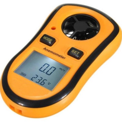 Anémomètre Numérique Jauge de Vitesse du Vent Thermomètre