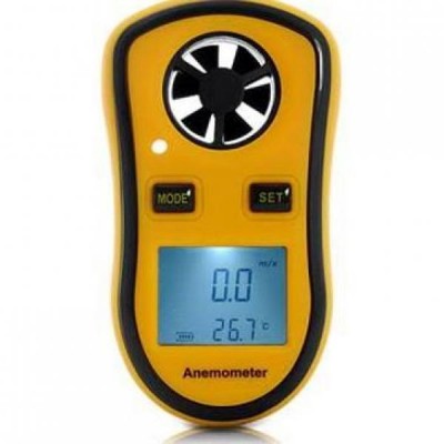Handheld LCD Display Digital Anemometer Thermometer 