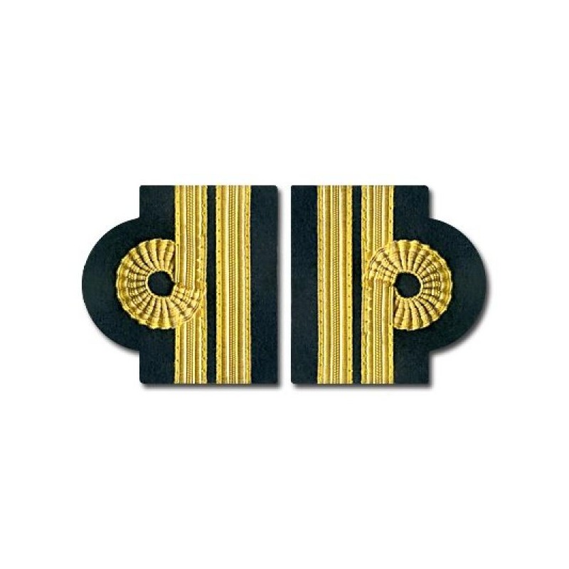 Galons d'épaules O.P.L. 2 Barrettes Or Boucle Nelson