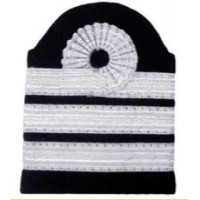 Epaulets CC - Cabin Crew Officer - 3 Silver Stripes - 10 mm - Nelson design