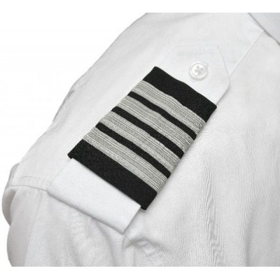 Epaulets Cabin Crew (CC) 4 Silver classic stripes